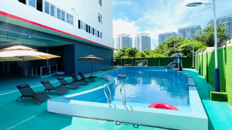 フィリピン留学 Cebu21 - B`CEBU-Swimming pool-11